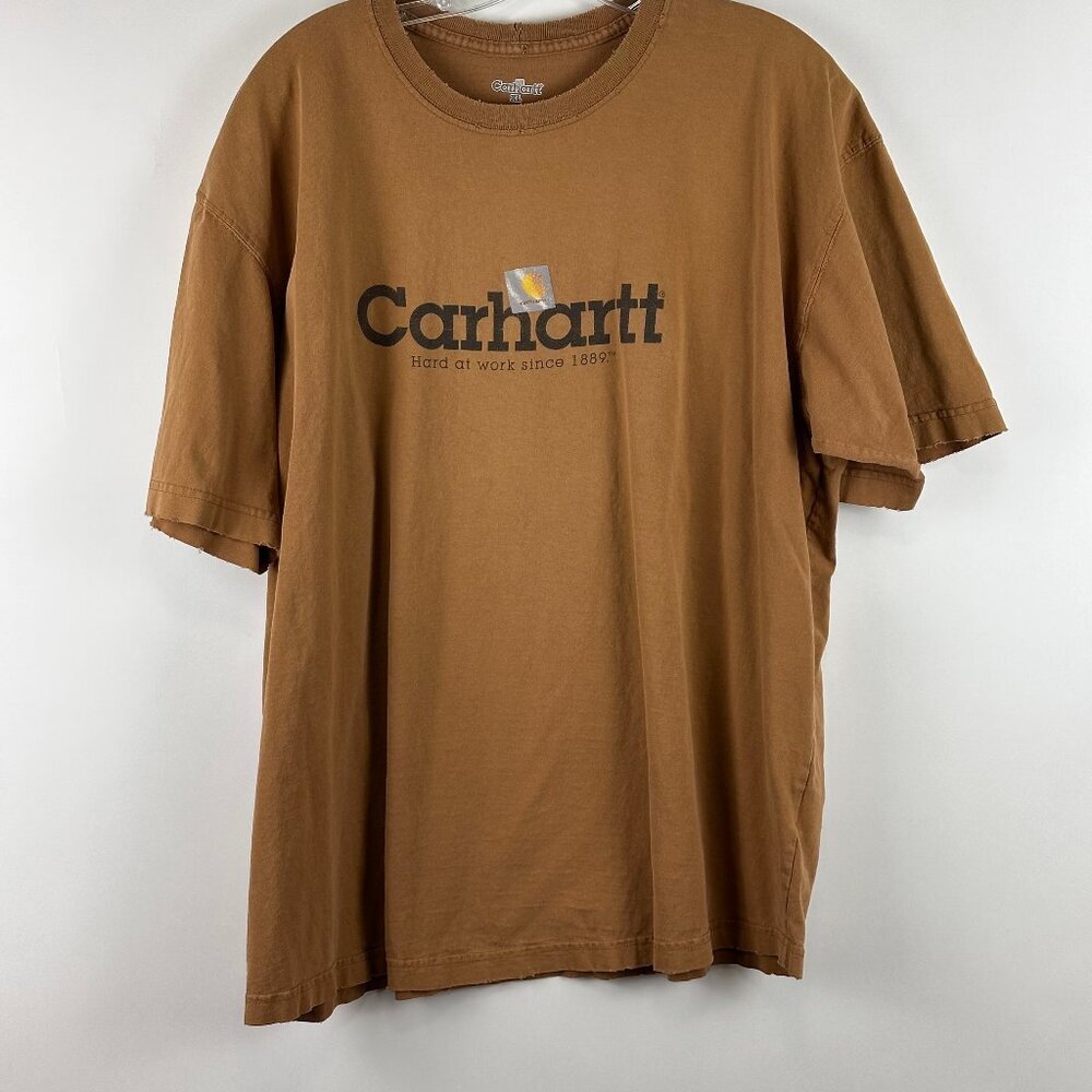 Carhartt Vintage Men's Distressed Hard At Work Short Sleeve T-Shirt